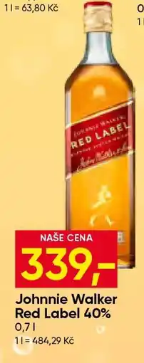 Hruška Johnnie Walker Red Label 40 % nabídka