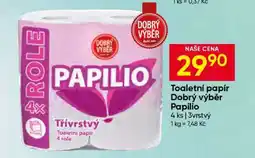 Hruška Toaletní papír Dobrý výběr Papilio nabídka