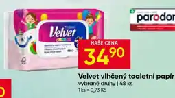 Hruška Velvet VLHČENÝ TOALETNÍ PAPÍR nabídka