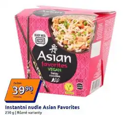Action Instantní nudle Asian Favorites nabídka