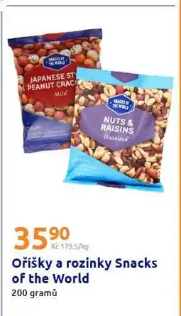 Action Oříšky a rozinky Snacks of the World nabídka