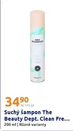 Action Suchý šampon The Beauty Dept. Clean Fre nabídka
