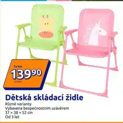 Action Dětská skládací židle nabídka