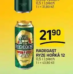 Flop RADEGAST RYZE HOŘKÁ 12 0,5 || plech nabídka
