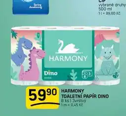 Flop HARMONY TOALETNÍ PAPÍR DINO 8 ks | 3vrstvý nabídka