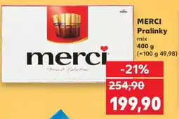 Kaufland MERCI Pralinky mix 400 g nabídka