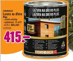 Hornbach Lazura na dřevo Plus nabídka
