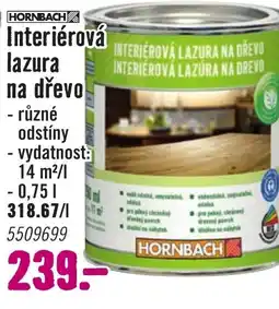Hornbach Interiérová lazura na dřevo nabídka
