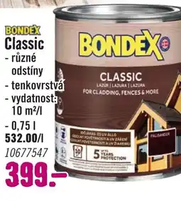 Hornbach Bondex Classic nabídka