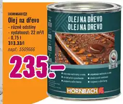 Hornbach Olej na dřevo nabídka