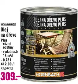 Hornbach Olej na dřevo Plus nabídka