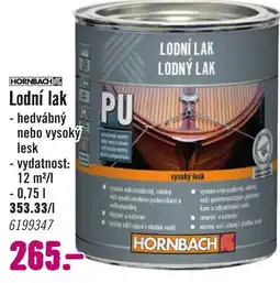 Hornbach Lodní lak nabídka