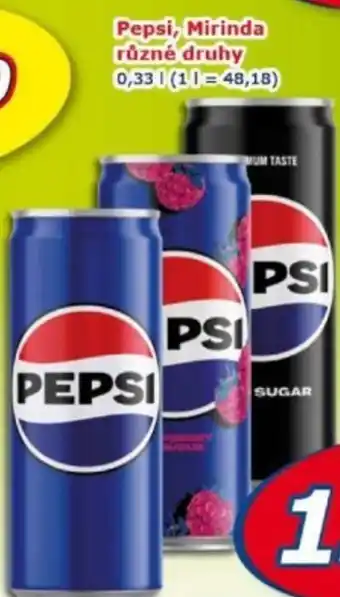 ESO MARKET Pepsi, Mirinda nabídka
