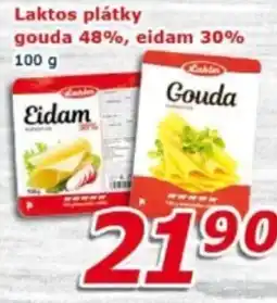 ESO MARKET Laktos plátky gouda 48%, eidam 30% nabídka