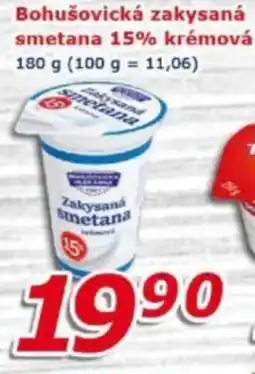 ESO MARKET Bohušovická zakysaná smetana 15% krémová nabídka