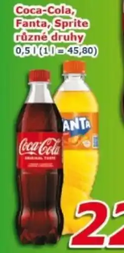 ESO MARKET Coca-Cola, Fanta, Sprite nabídka