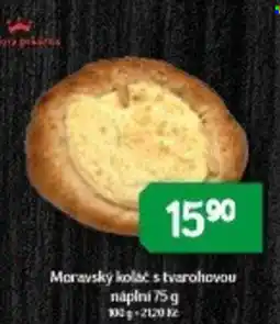 Brněnka Moravský koláč s tvarohovou náplni nabídka