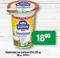 Brněnka Smetana na vaření 12% nabídka