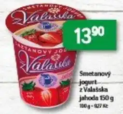 Brněnka Smetanový jogurt z Valašska jahoda nabídka