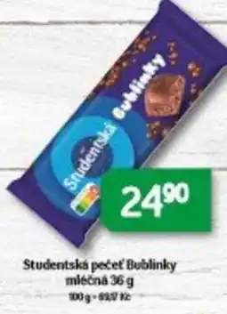 Brněnka Studentská pečeť Bublinky mléčná nabídka