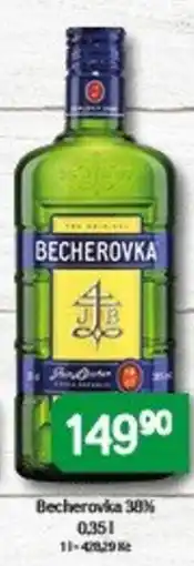 Brněnka Becherovka 38% nabídka