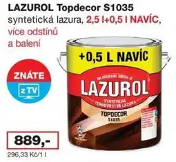 Barevný ráj LAZUROL Topdecor syntetická lazura nabídka