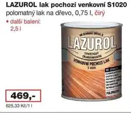 Barevný ráj LAZUROL lak pochozí venkovní S1020 nabídka