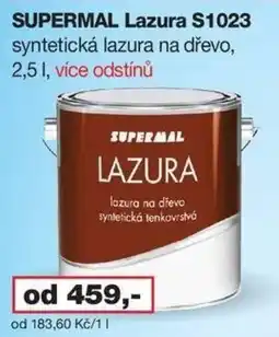 Barevný ráj SUPERMAL Lazura S1023 syntetická lazura na dřevo nabídka