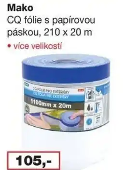 Barevný ráj Mako CQ fólie s papírovou páskou nabídka