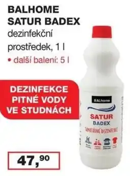 Barevný ráj Balhome satur badex dezinfekční prostředek nabídka