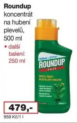 Barevný ráj Roundup koncentrát na hubení plevelů nabídka