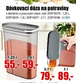 EVA Dávkovací dóza na potraviny nabídka