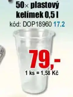 EVA 50× Plastový kelímek nabídka