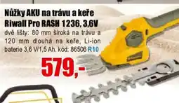 EVA Nůžky AKU na trávu a keře Riwall Pro RASH 1236,3,6V nabídka