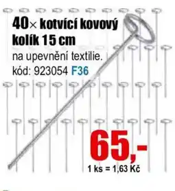 EVA 40x Kotvící kovový kolík nabídka