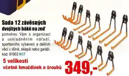 EVA Sada 12 závěsných dvojitých háků na zeď nabídka