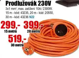 EVA Prodlužovák 230V nabídka