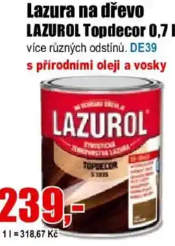 EVA Lazura na dřevo LAZUROL Topdecor nabídka