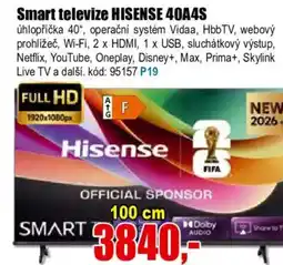 EVA Smart televize HISENSE 40A4S nabídka