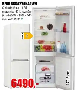 EVA BEKO RCSA270K40WN nabídka