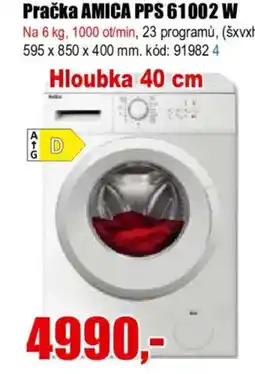 EVA Pračka AMICA PPS 61002 W nabídka
