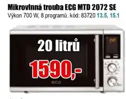 EVA Mikrovlnná trouba ECG MTD 2072 SE nabídka