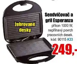 EVA Sendvičovač a gril Esperanza nabídka
