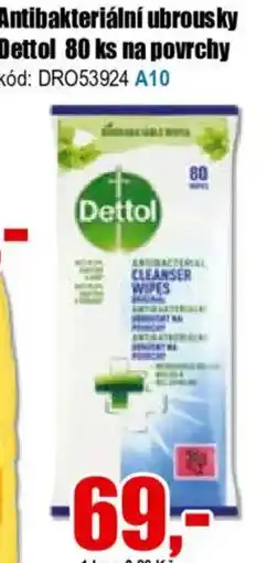 EVA Antibakteriální ubrousky Dettol na povrchy nabídka