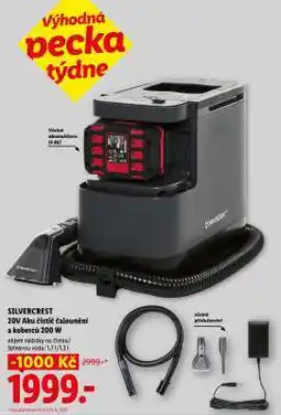 Lidl SILVERCREST 20V Aku čistič čalounění a koberců 200 W nabídka