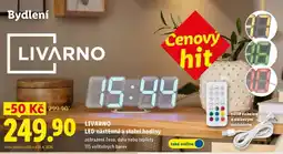 Lidl LIVARNO LED nástěnné a stolní hodiny nabídka