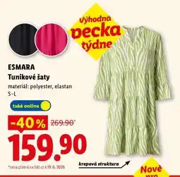 Lidl ESMARA Tunikové šaty nabídka