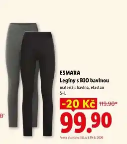Lidl ESMARA Legíny s bio bavlnou nabídka