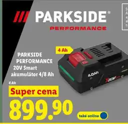 Lidl PARKSIDE PERFORMANCE 20V Smart akumulátor 4/8 Ah nabídka