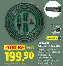 Lidl PARKSIDE Zahradní hadice 20 m nabídka